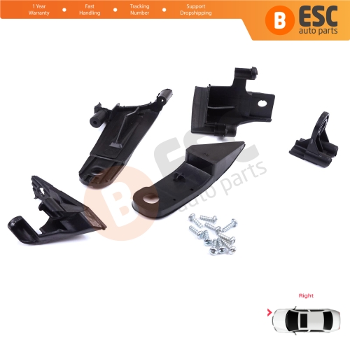 Headlight Holder Mount Repair Bracket Tab Set Right Side for Dacia Renault Duster MK2 HM 2017-2024 260101133R