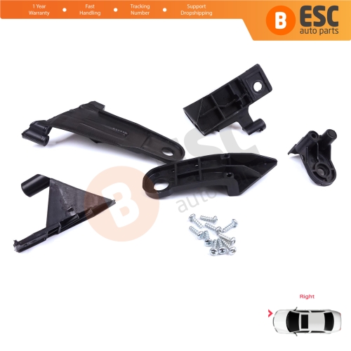 Headlight Holder Mount Repair Bracket Tab Set Right Side for Dacia Renault Duster MK2 HM 2017-2024 260101133R