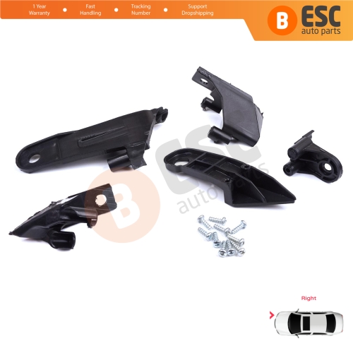 Headlight Holder Mount Repair Bracket Tab Set Right Side for Dacia Renault Duster MK2 HM 2017-2024 260101133R