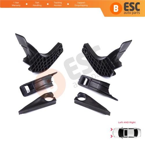 Headlight Holder Mount Repair Bracket Tab Set Right Left Side for Ford Transit Tourneo Custom MK1 V362 2012-2018 BK2113D152BJ BK2113D153BJ