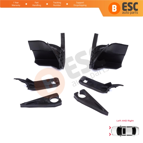 Headlight Holder Mount Repair Bracket Tab Set Right Left Side for Ford Transit Tourneo Custom MK1 V362 2012-2018 BK2113D152BJ BK2113D153BJ