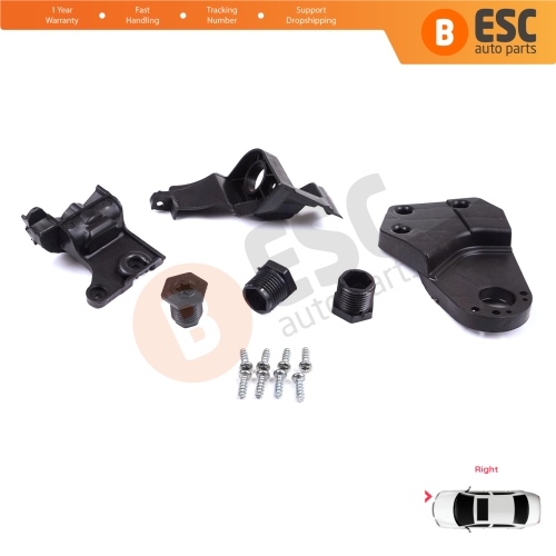 Headlight Holder Mount Repair Bracket Tab Set Right Side for Mercedes E Class W213 X213 W238 C238 A238 2016-2020 A2138202200