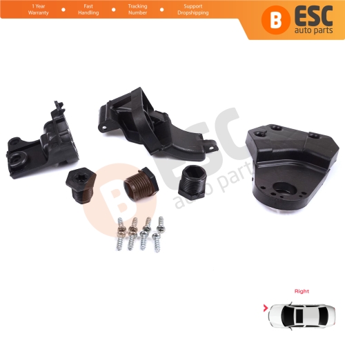 Headlight Holder Mount Repair Bracket Tab Set Right Side for Mercedes E Class W213 X213 W238 C238 A238 2016-2020 A2138202200