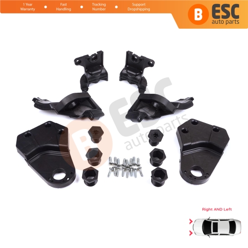 Headlight Holder Mount Repair Bracket Tab Set Left Right Side for Mercedes E Class W213 X213 W238 C238 A238 2016-2020 A2138202300 A2138202200