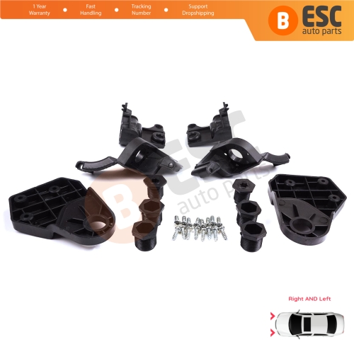 Headlight Holder Mount Repair Bracket Tab Set Left Right Side for Mercedes E Class W213 X213 W238 C238 A238 2016-2020 A2138202300 A2138202200