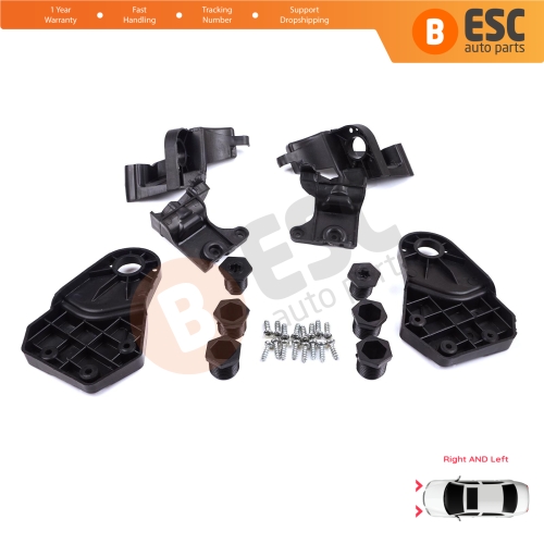 Headlight Holder Mount Repair Bracket Tab Set Left Right Side for Mercedes E Class W213 X213 W238 C238 A238 2016-2020 A2138202300 A2138202200