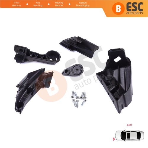 Headlight Holder Mount Repair Bracket Tab Set Left Side for Vauxhall Opel Astra J MK4 P10 2009-2015 4/5 Door GTC 2011-2018 13335737