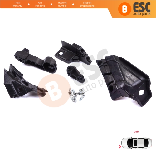 Headlight Holder Mount Repair Bracket Tab Set Left Side for Vauxhall Opel Astra J MK4 P10 2009-2015 4/5 Door GTC 2011-2018 13335737