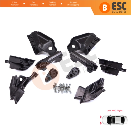 Headlight Holder Mount Repair Bracket Tab Set Left Right Side for Vauxhall Opel Astra J MK4 P10 2009-2015 4/5 Door GTC 2011-2018 13335737