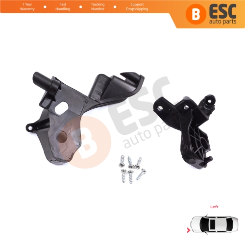 Headlight Holder Mount Repair Bracket Tab Set Left Side for Citroen C4 MK2 B7 NC 2009-2018 DS4 MK1 NX 2010-2015 6212H1