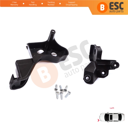 Headlight Holder Mount Repair Bracket Tab Set Left Side for Citroen C4 MK2 B7 NC 2009-2018 DS4 MK1 NX 2010-2015 6212H1