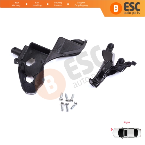 Headlight Holder Mount Repair Bracket Tab Set Right Side for Citroen C4 MK2 B7 NC 2009-2018 DS4 MK1 NX 2010-2015 6212H0