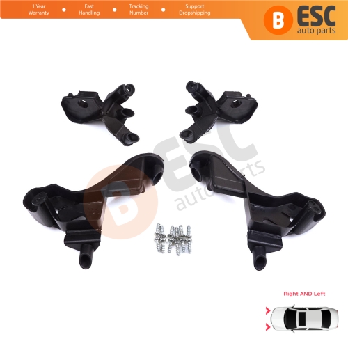 Headlight Holder Mount Repair Bracket Tab Set Left Right Side for Citroen C4 MK2 B7 NC 2009-2018 DS4 MK1 NX 2010-2015 6212H1 6212H0