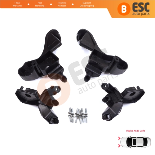 Headlight Holder Mount Repair Bracket Tab Set Left Right Side for Citroen C4 MK2 B7 NC 2009-2018 DS4 MK1 NX 2010-2015 6212H1 6212H0