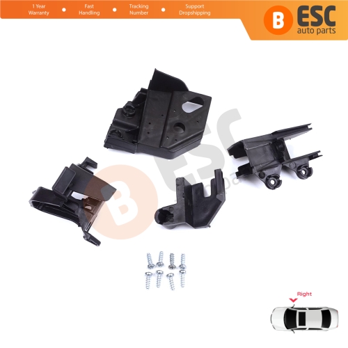 Headlight Holder Mount Repair Bracket Tab Set Right Side for Peugeot Rifter Partner K9 2018-On 9824198780