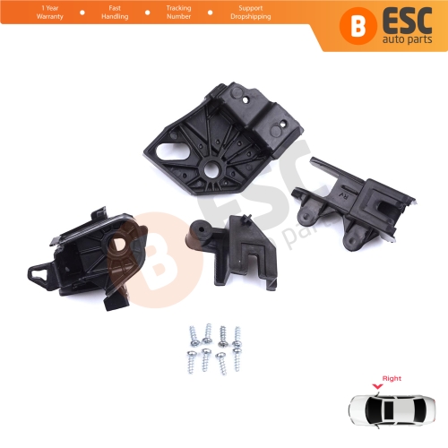 Headlight Holder Mount Repair Bracket Tab Set Right Side for Peugeot Rifter Partner K9 2018-On 9824198780