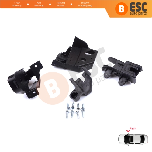 Headlight Holder Mount Repair Bracket Tab Set Right Side for Peugeot Rifter Partner K9 2018-On 9824198780