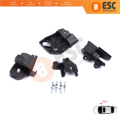 Headlight Holder Mount Repair Bracket Tab Set Right Side for Peugeot Rifter Partner K9 2018-On 9824198780