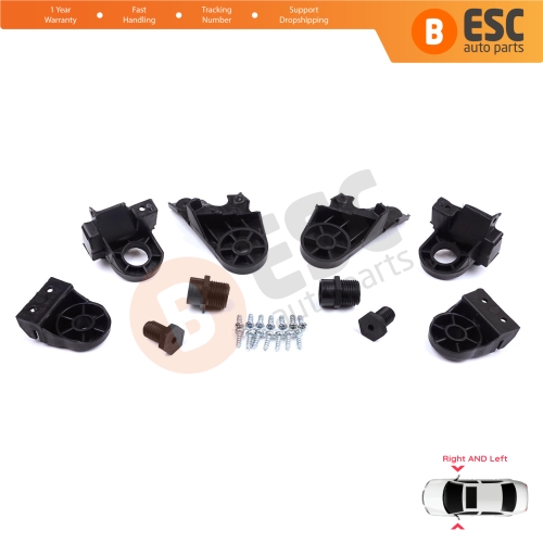Headlight Holder Mount Repair Bracket Tab Set Left Right Side for Mercedes C Class W205 C205 S205 A205 2013-2023 A2058200514 A2058200414