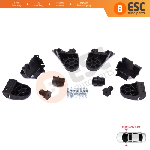 Headlight Holder Mount Repair Bracket Tab Set Left Right Side for Mercedes C Class W205 C205 S205 A205 2013-2023 A2058200514 A2058200414