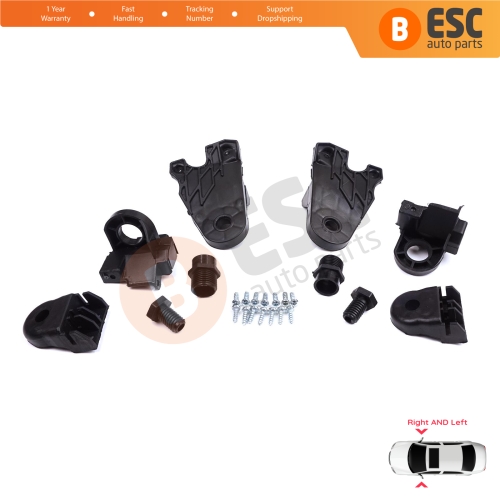 Headlight Holder Mount Repair Bracket Tab Set Left Right Side for Mercedes C Class W205 C205 S205 A205 2013-2023 A2058200514 A2058200414