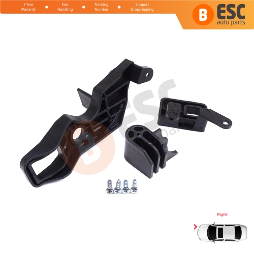 Headlight Holder Mount Repair Bracket Tab Set Right Side for Citroen C Elysee DD 2017-2024﻿ Facelift 9817297880