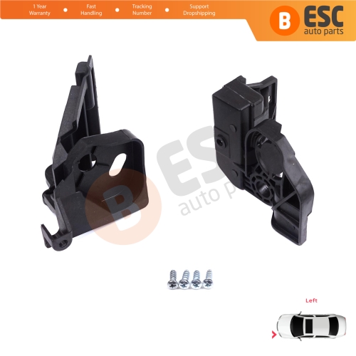 Headlight Holder Mount Repair Bracket Tab Set Left Side for Peugeot 308 MK2 T9 2013-2021 4/5 Door 9807658080