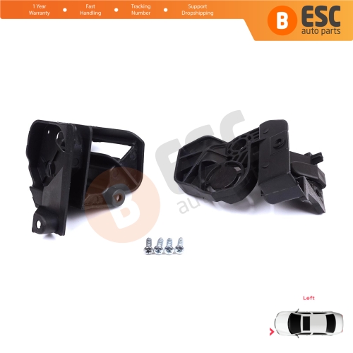 Headlight Holder Mount Repair Bracket Tab Set Left Side for Peugeot 308 MK2 T9 2013-2021 4/5 Door 9807658080