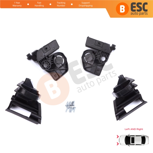 Headlight Holder Mount Repair Bracket Tab Set Left Right Side for Peugeot 308 MK2 T9 2013-2021 4/5 Door 9807658080 9807657780