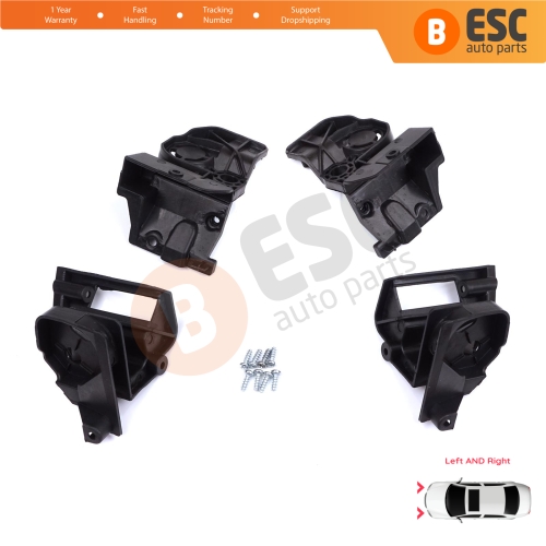 Headlight Holder Mount Repair Bracket Tab Set Left Right Side for Peugeot 308 MK2 T9 2013-2021 4/5 Door 9807658080 9807657780