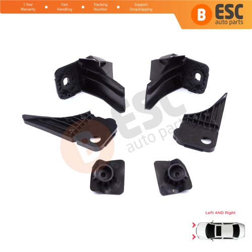 Headlight Holder Mount Repair Bracket Tab Set Right Left Side for Ford Focus MK4 C519 HN HM HP 2018-On JX7B13W030CE JX7B13W029CE
