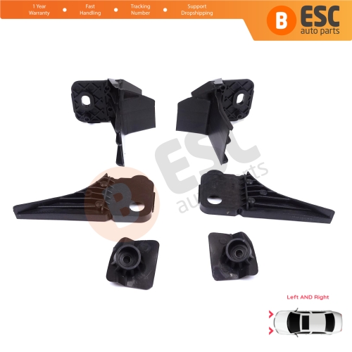 Headlight Holder Mount Repair Bracket Tab Set Right Left Side for Ford Focus MK4 C519 HN HM HP 2018-On JX7B13W030CE JX7B13W029CE