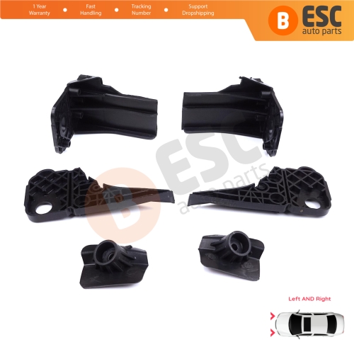 Headlight Holder Mount Repair Bracket Tab Set Right Left Side for Ford Focus MK4 C519 HN HM HP 2018-On JX7B13W030CE JX7B13W029CE