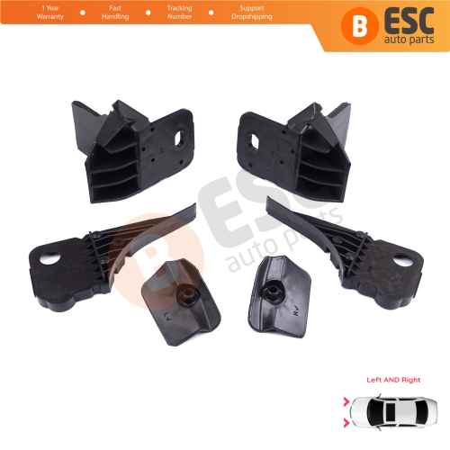 Headlight Holder Mount Repair Bracket Tab Set Right Left Side for Ford Focus MK4 C519 HN HM HP 2018-On JX7B13W030CE JX7B13W029CE