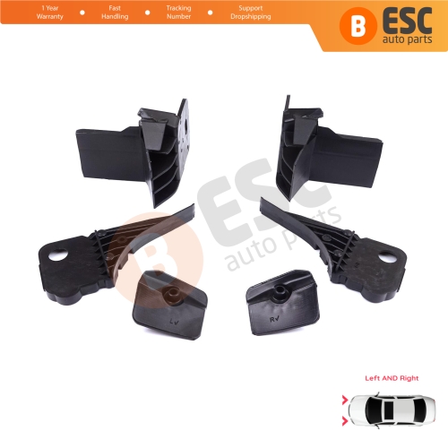 Headlight Holder Mount Repair Bracket Tab Set Right Left Side for Ford Focus MK4 C519 HN HM HP 2018-On JX7B13W030CE JX7B13W029CE