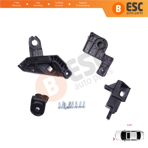 Headlight Holder Mount Repair Bracket Tab Set Left Side for Toyota Corolla MK12 E21 2019-On Sedan 81150-02T51