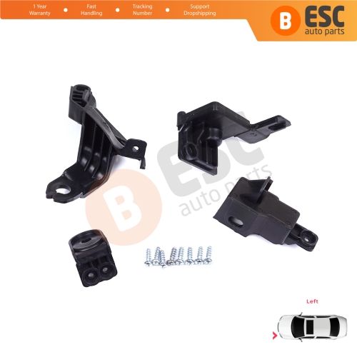 Headlight Holder Mount Repair Bracket Tab Set Left Side for Toyota Corolla MK12 E21 2019-On Sedan 81150-02T51