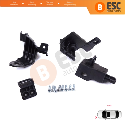 Headlight Holder Mount Repair Bracket Tab Set Left Side for Toyota Corolla MK12 E21 2019-On Sedan 81150-02T51