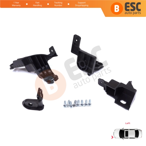 Headlight Holder Mount Repair Bracket Tab Set Left Side for Toyota Corolla MK12 E21 2019-On Sedan 81150-02T51