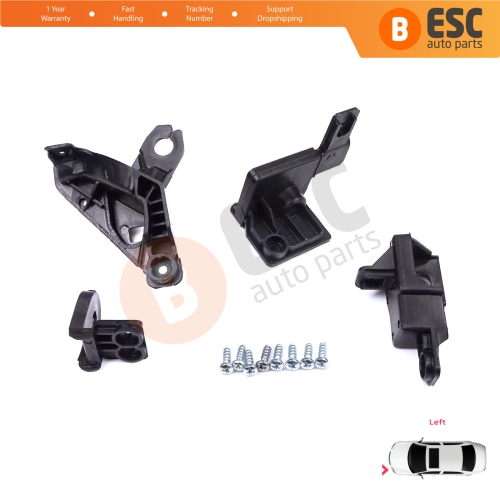 Headlight Holder Mount Repair Bracket Tab Set Left Side for Toyota Corolla MK12 E21 2019-On Sedan 81150-02T51