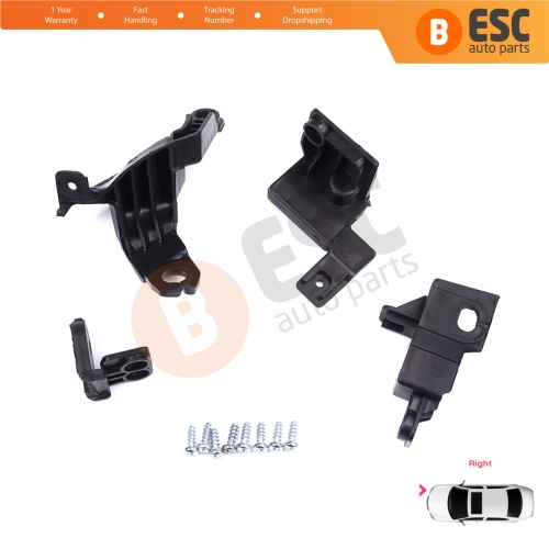 Headlight Holder Mount Repair Bracket Tab Set Right Side for Toyota Corolla MK12 E21 Sedan 2019-On 81110-02T51