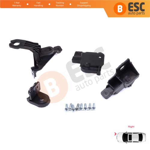 Headlight Holder Mount Repair Bracket Tab Set Right Side for Toyota Corolla MK12 E21 Sedan 2019-On 81110-02T51