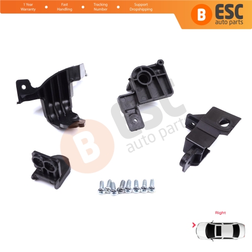 Headlight Holder Mount Repair Bracket Tab Set Right Side for Toyota Corolla MK12 E21 Sedan 2019-On 81110-02T51