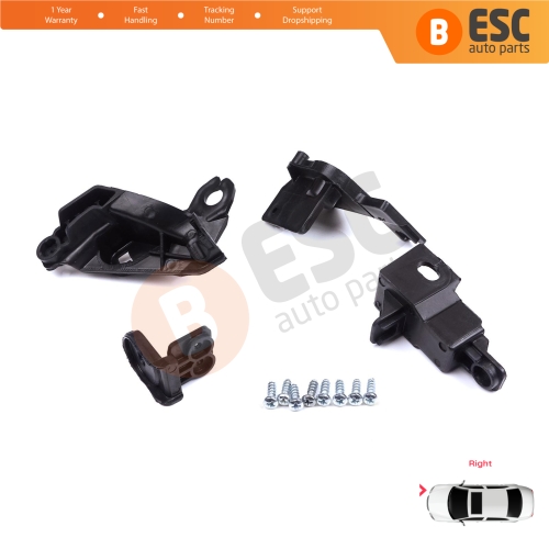 Headlight Holder Mount Repair Bracket Tab Set Right Side for Toyota Corolla MK12 E21 Sedan 2019-On 81110-02T51