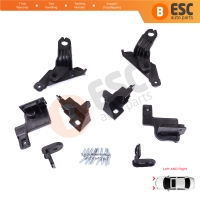Headlight Holder Mount Repair Bracket Tab Set Right Left Side for Toyota Corolla MK12 E21 Sedan 2019-On 81150-02T51 81110-02T51