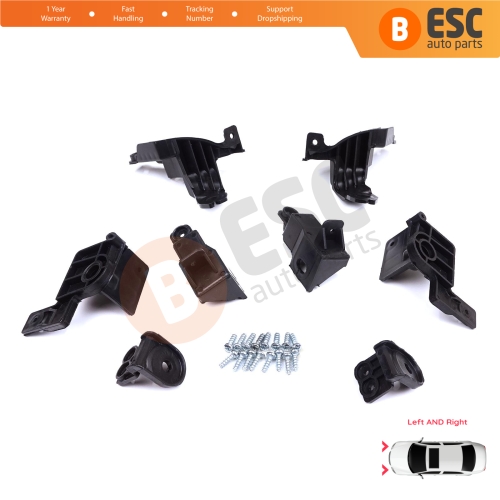 Headlight Holder Mount Repair Bracket Tab Set Right Left Side for Toyota Corolla MK12 E21 Sedan 2019-On 81150-02T51 81110-02T51