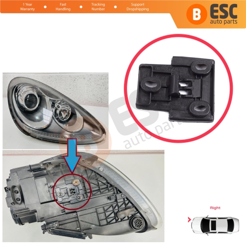 Right Headlight Holder Repair Bottom Base Locking Bracket for Porsche Cayenne MK2 92A 958 2010-2014 7P5941149