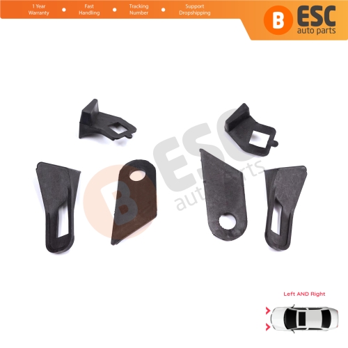 Headlight Holder Mount Repair Bracket Tab Left Right Side Set for Fiat Abarth Grande Punto MK3 199 2005-2013 89101372SX 89101373DX