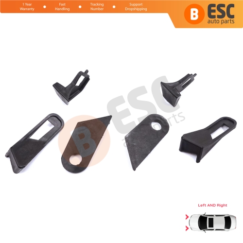 Headlight Holder Mount Repair Bracket Tab Left Right Side Set for Fiat Abarth Grande Punto MK3 199 2005-2013 89101372SX 89101373DX