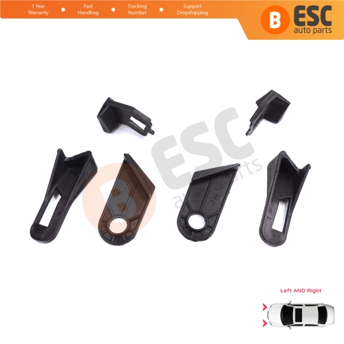 Headlight Holder Mount Repair Bracket Tab Left Right Side Set for Fiat Abarth Grande Punto MK3 199 2005-2013 89101372SX 89101373DX